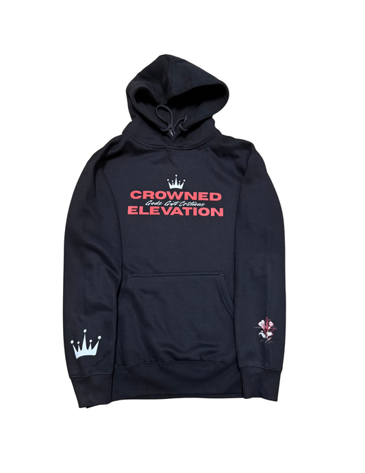 Crowned Elevation X Gods Gift Cr8tions Hoodie Black