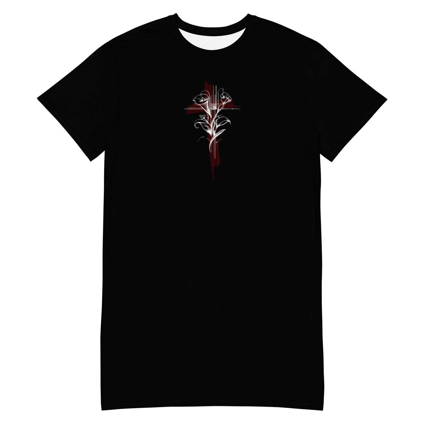 Embrace the Rise | Romans Women's Black Oversized T-Shirt