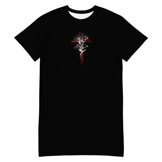 Embrace the Rise | Romans Women's Black Oversized T-Shirt